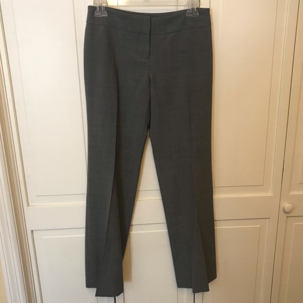 Ann Taylor LOFT Marisa Gray Straight Leg Dress Pants Career Workwear Trousers 0P